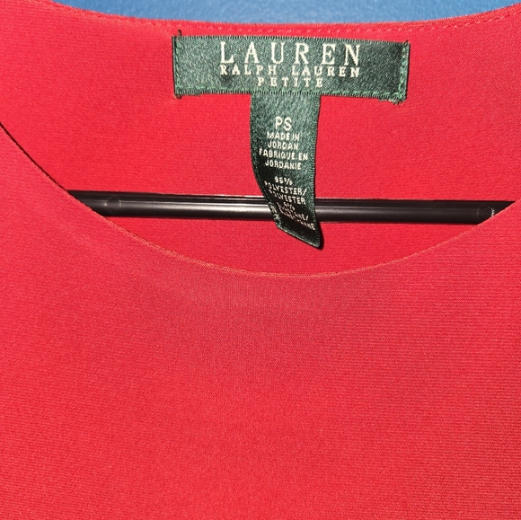 Ralph Lauren Red Dress, petite small - Picture 5 of 10